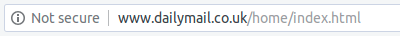 Daily Mail Not Secure
