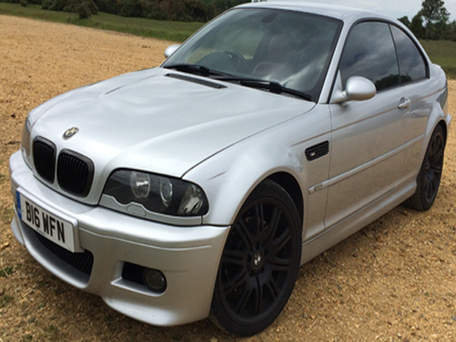 Skewed image of BMW