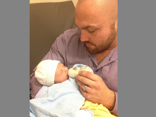Letterboxed image of my nephew and I